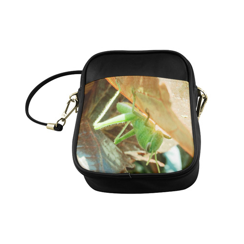 Baby Praying Mantis Nature Insects Sling Bag (Model 1627)