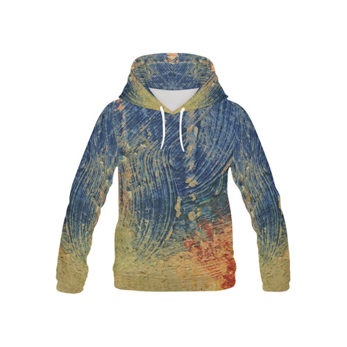 3 colors paint All Over Print Hoodie for Kid (USA Size) (Model H13)