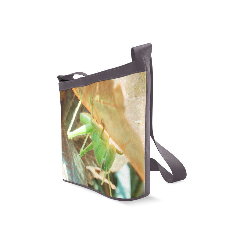 Baby Praying Mantis Nature Insects Crossbody Bags (Model 1613)