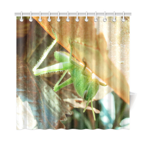 Baby Praying Mantis Nature Insects Shower Curtain 72"x72"