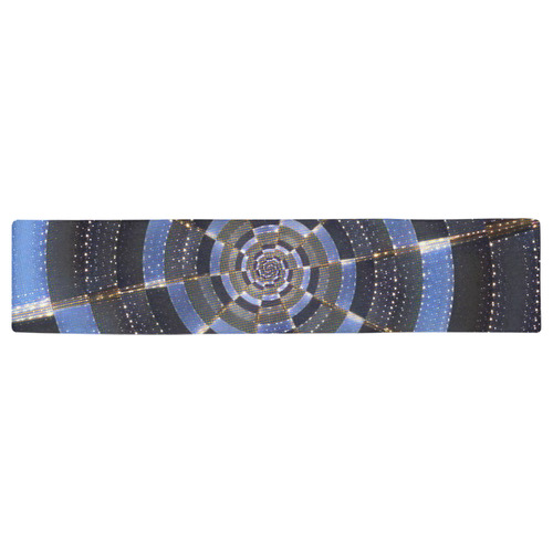 Midnight Crazy Dart Table Runner 16x72 inch