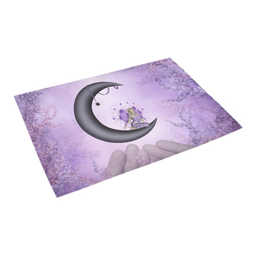 Wonderful fairy on the moon Azalea Doormat 24" x 16" (Sponge Material)
