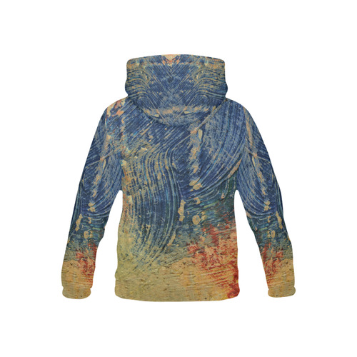 3 colors paint All Over Print Hoodie for Kid (USA Size) (Model H13)