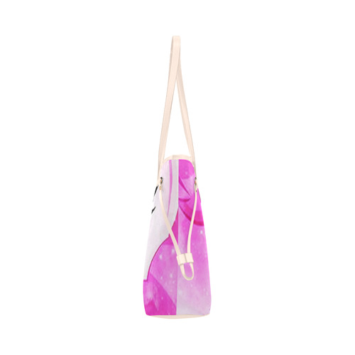 heart pinkie Clover Canvas Tote Bag (Model 1661)