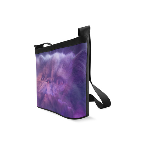 Purple Cat Crossbody Bags (Model 1613)