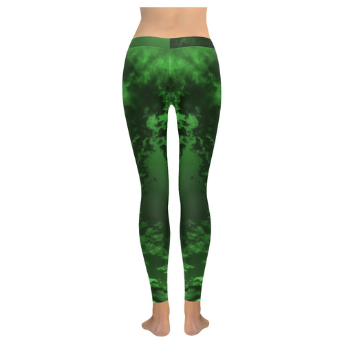 Chemical Storm Women's Low Rise Leggings (Invisible Stitch) (Model L05)