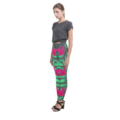 Tropic Flowers Cassandra Women's Leggings (Model L01)