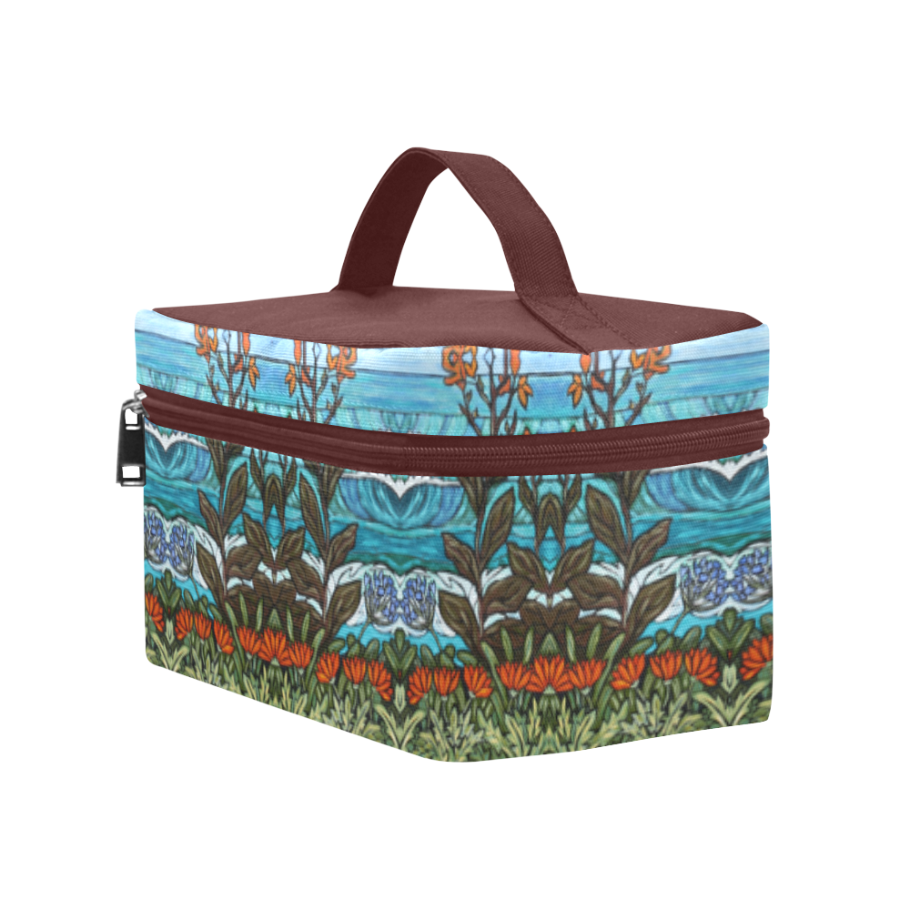 Canna Lilies Cosmetic Bag/Large (Model 1658)