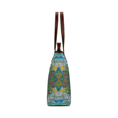 Monarch Garden Shoulder Tote Bag (Model 1646)