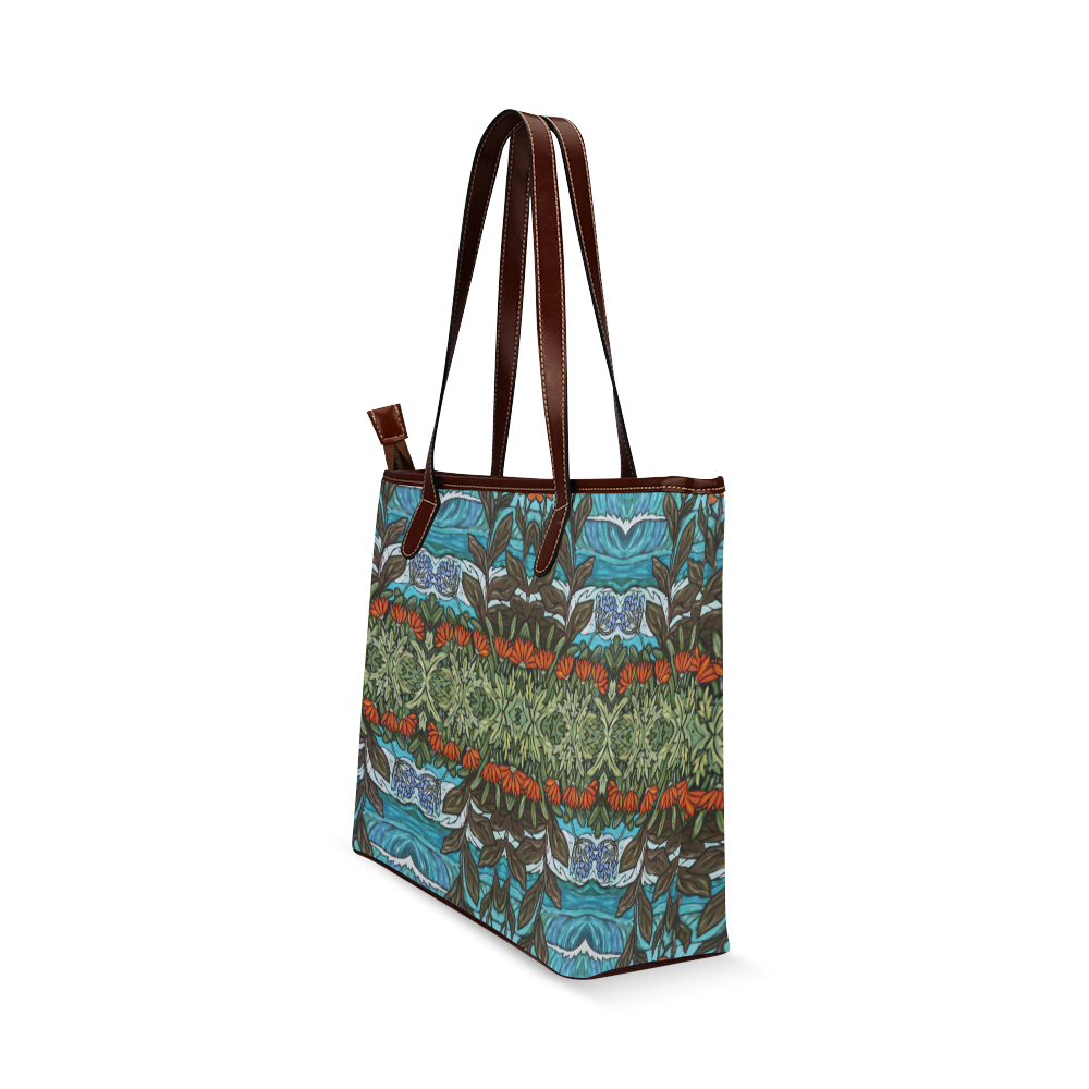 Canna Lilies Shoulder Tote Bag (Model 1646)