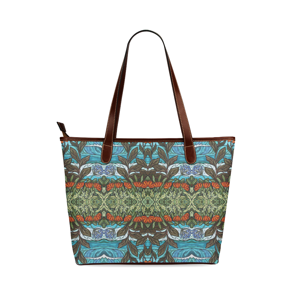 Canna Lilies Shoulder Tote Bag (Model 1646)