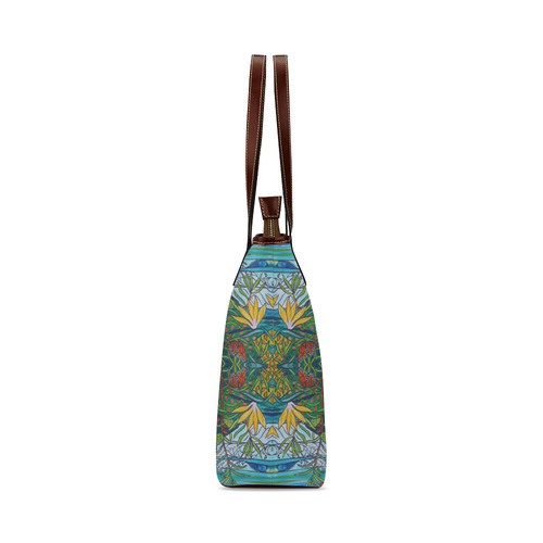 Monarch Garden Shoulder Tote Bag (Model 1646)