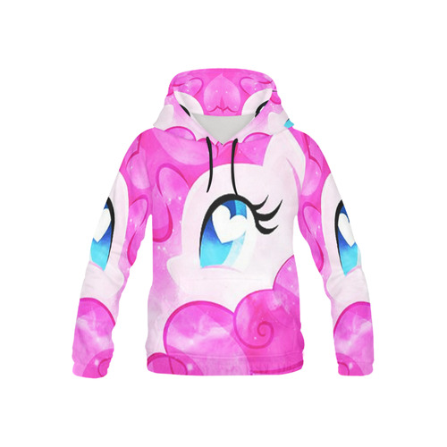 heart pinkie All Over Print Hoodie for Kid (USA Size) (Model H13)