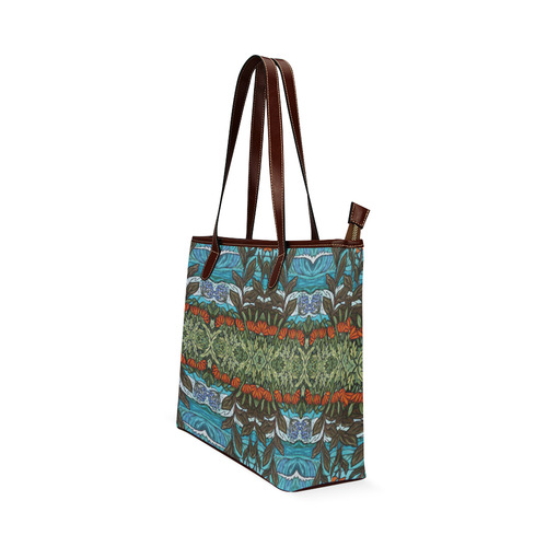 Canna Lilies Shoulder Tote Bag (Model 1646)