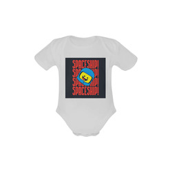 Spaceship Spaceship Baby Powder Organic Short Sleeve One Piece (Model T28)