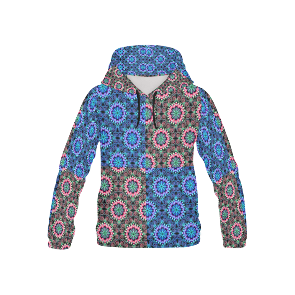 patchwork circles kids All Over Print Hoodie for Kid (USA Size) (Model H13)