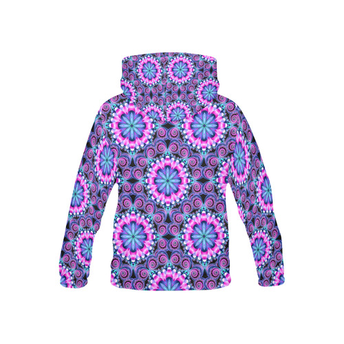 Mandala shades of pink kids All Over Print Hoodie for Kid (USA Size) (Model H13)