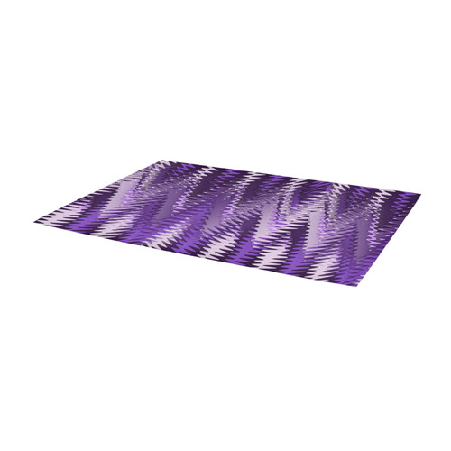 Purple Wavy Area Rug 9'6''x3'3''