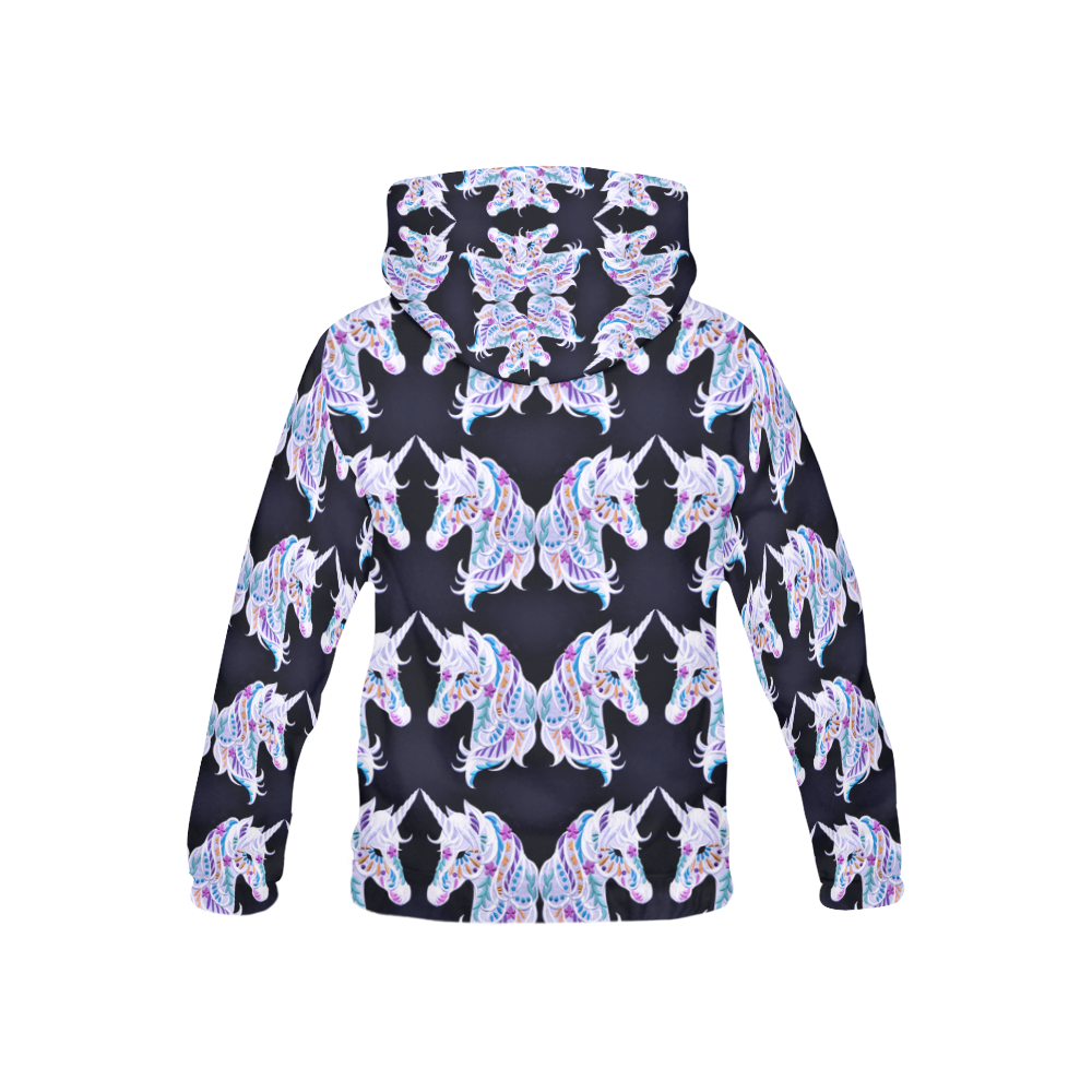 Tessellation Abstractica Mosaic kids -unicorn All Over Print Hoodie for Kid (USA Size) (Model H13)
