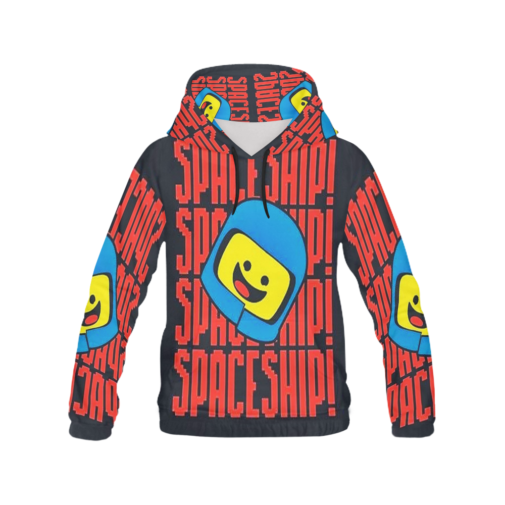 Spaceship Spaceship All Over Print Hoodie for Men (USA Size) (Model H13)