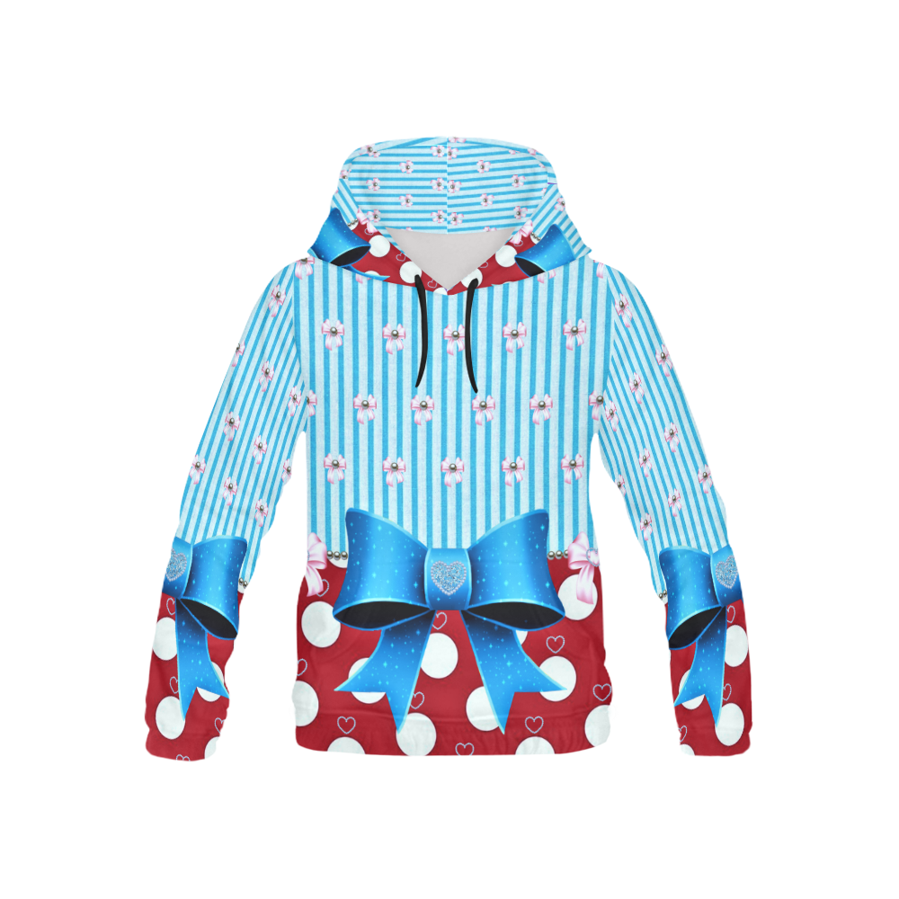 girly rockabilly 1 kids All Over Print Hoodie for Kid (USA Size) (Model H13)