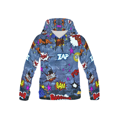 comic book - kids All Over Print Hoodie for Kid (USA Size) (Model H13)
