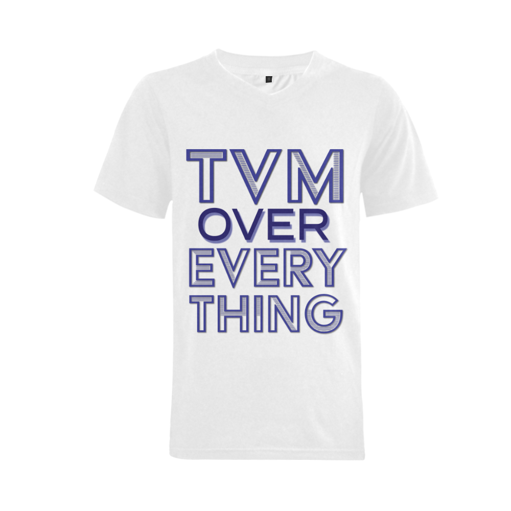 TVM Men's V-Neck T-shirt  Big Size(USA Size) (Model T10)