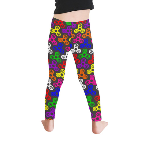 spinner kids leggings Kid's Ankle Length Leggings (Model L06)