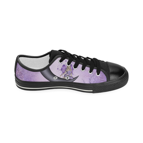 Wonderful fairy on the moon Women's Classic Canvas Shoes (Model 018)
