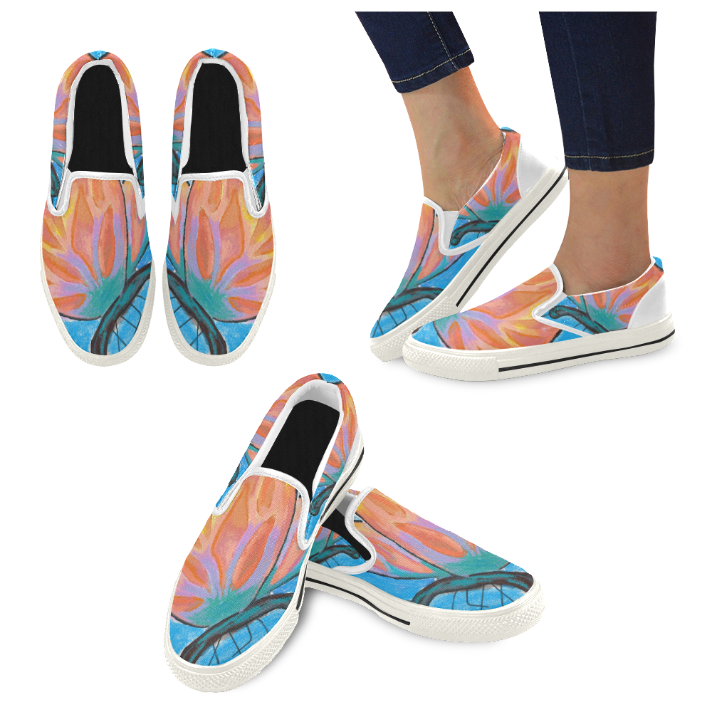 Butterfly Slip-on Canvas Shoes for Kid (Model 019)