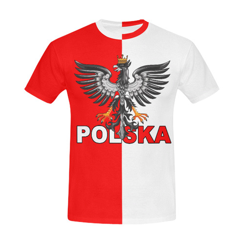 Polska All Over Print T-Shirt for Men (USA Size) (Model T40)