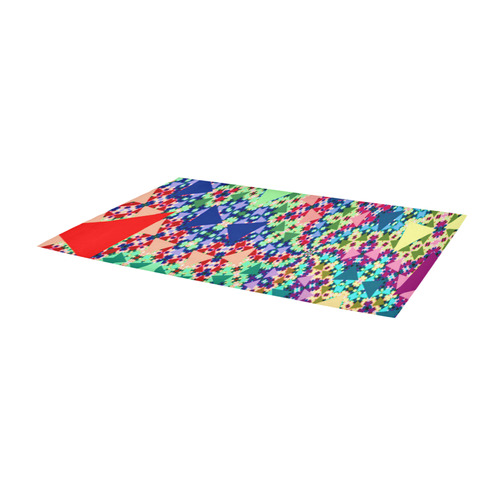 Hipster Triangles Fractal Area Rug 9'6''x3'3''