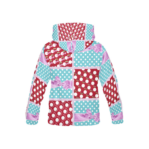 collage of Rockabilly bliss - kids All Over Print Hoodie for Kid (USA Size) (Model H13)