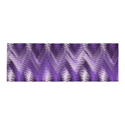 Purple Wavy Area Rug 9'6''x3'3''