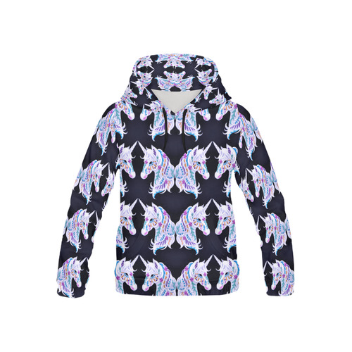 Tessellation Abstractica Mosaic kids -unicorn All Over Print Hoodie for Kid (USA Size) (Model H13)