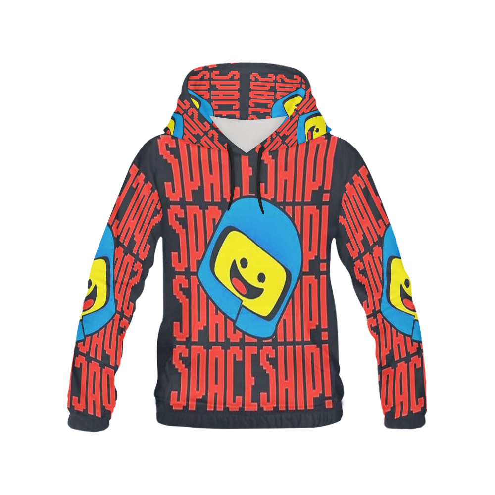 Spaceship Spaceship All Over Print Hoodie for Women (USA Size) (Model H13)