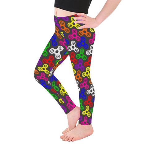 spinner kids leggings Kid's Ankle Length Leggings (Model L06)