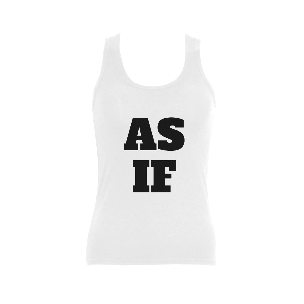 AS IF Women's Shoulder-Free Tank Top (Model T35)