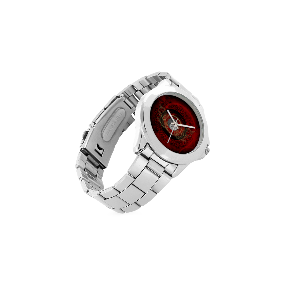 The sign ying and yang Unisex Stainless Steel Watch(Model 103)