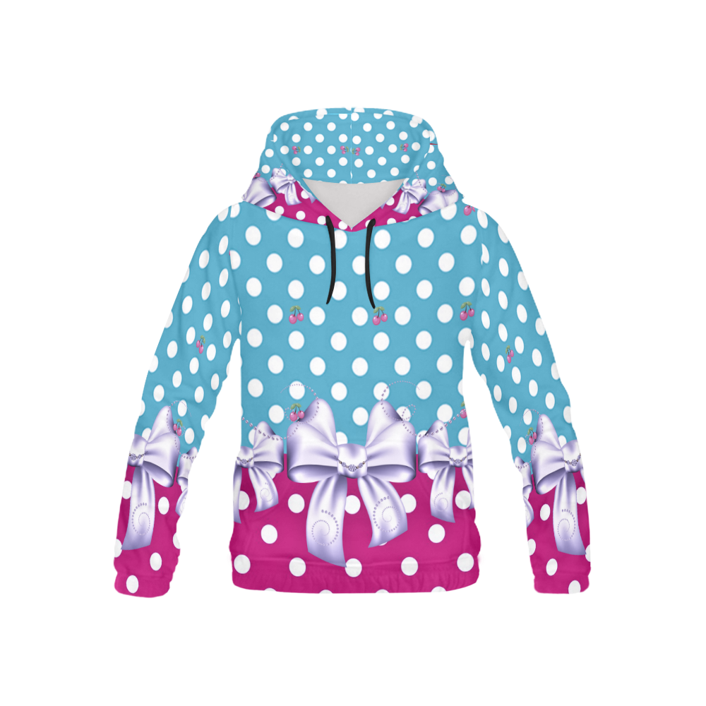 rockabilly girly 2 - kids All Over Print Hoodie for Kid (USA Size) (Model H13)