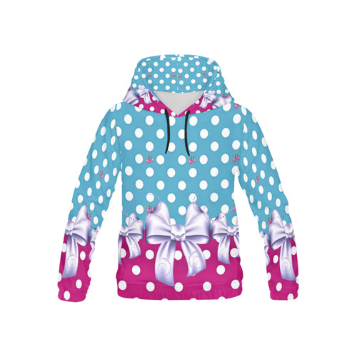 rockabilly girly 2 - kids All Over Print Hoodie for Kid (USA Size) (Model H13)