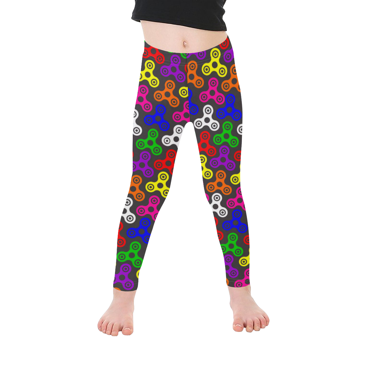 spinner kids leggings Kid's Ankle Length Leggings (Model L06)