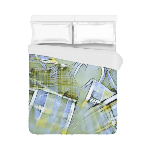 another modern moment, yellow by FeelGood Duvet Cover 86"x70" ( All-over-print)