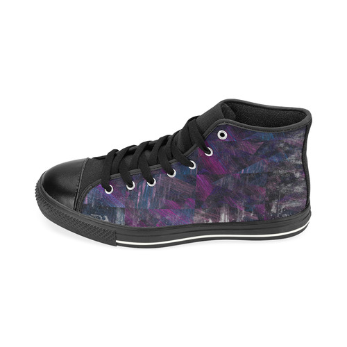 fractured High Top Canvas Shoes for Kid (Model 017)