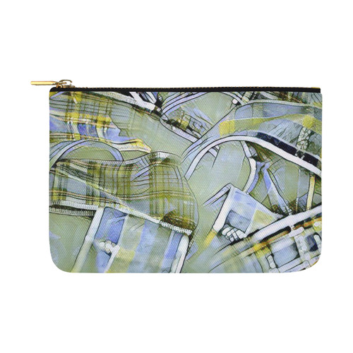 another modern moment, yellow by FeelGood Carry-All Pouch 12.5''x8.5''