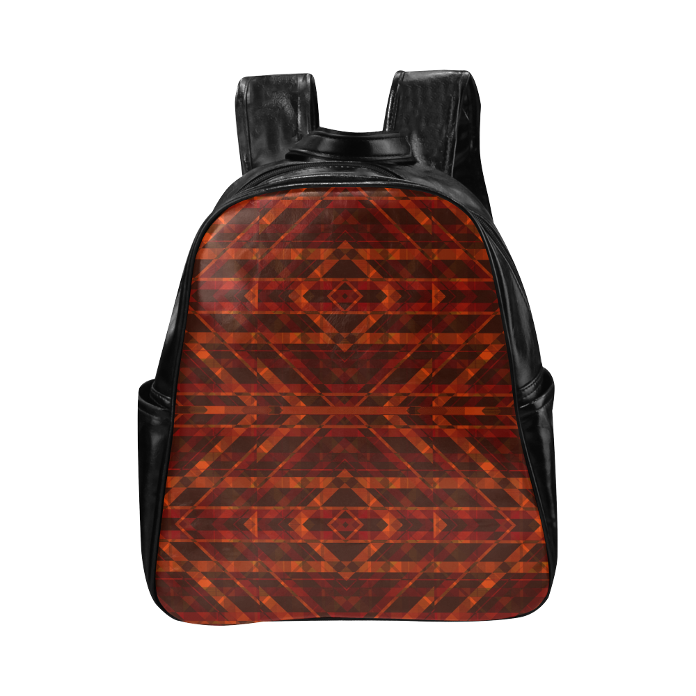 Sci Fi Horror Geometric design Multi-Pockets Backpack (Model 1636)