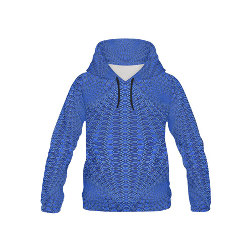 Shades_of_Blue All Over Print Hoodie for Kid (USA Size) (Model H13)