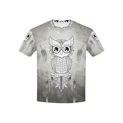 Cute owl, mandala design Kids' All Over Print T-shirt (USA Size) (Model T40)