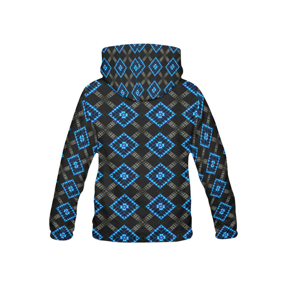 the blue diamond All Over Print Hoodie for Kid (USA Size) (Model H13)