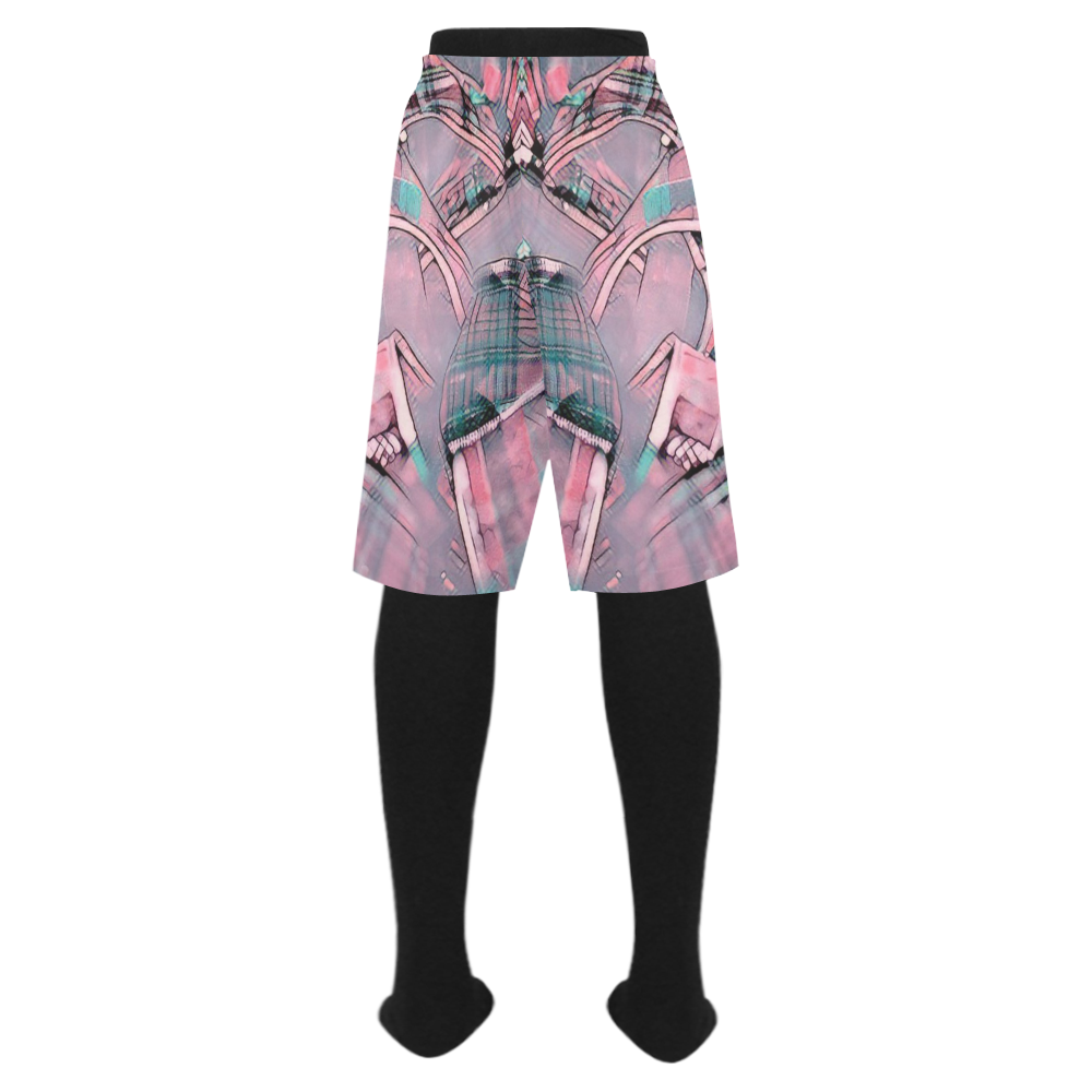 another modern moment, pink by FeelGood Men's Swim Trunk (Model L21)